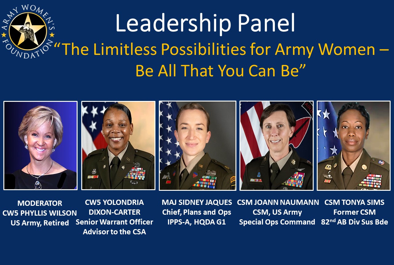 Leadership Panel – “The Limitless Possibilities for Army Women – Be All That You Can Be”