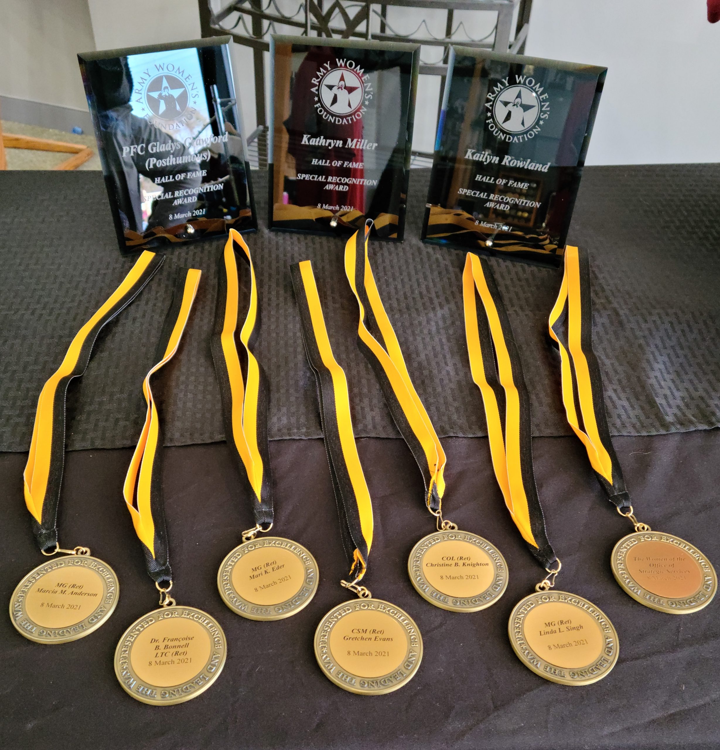 2021 Medals and Plaques 1